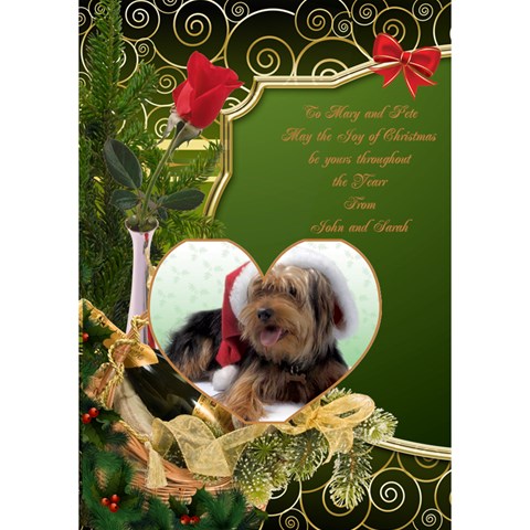 A Merry Christmas 3d Heart Card By Deborah Inside