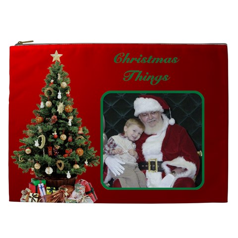 Christmas Things Cosmetic Bag 2 Xxl By Deborah Front