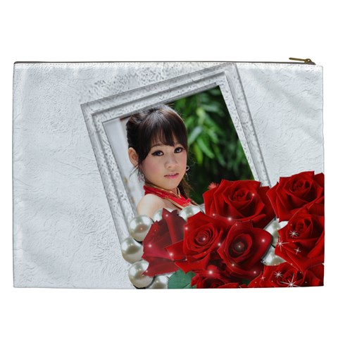 Framed With Roses Cosmetic Bag Xxl By Deborah Back