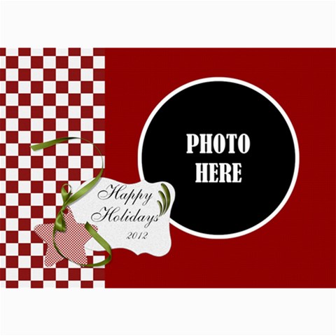 Christmas Clusters 5x7 Greeting Card 1 By Lisa Minor 7 x5  Photo Card - 7