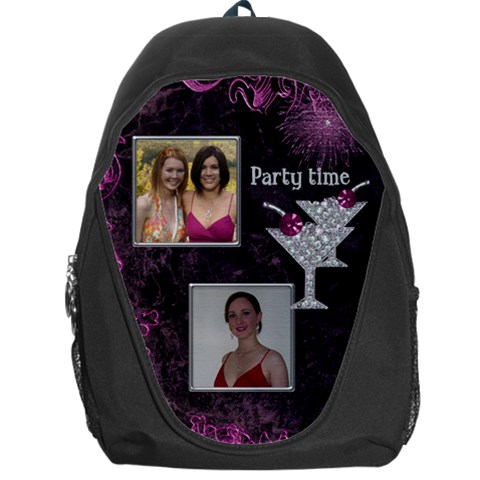 Party Time Backpack Bag By Deborah Front