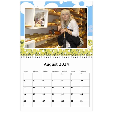 Happy Days Wall Calendar By Deborah Aug 2024