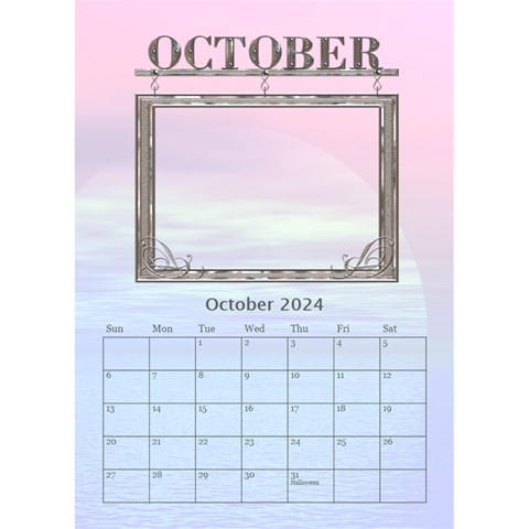 Sunset Desktop Calendar 6 x8 5  By Lil Oct 2024