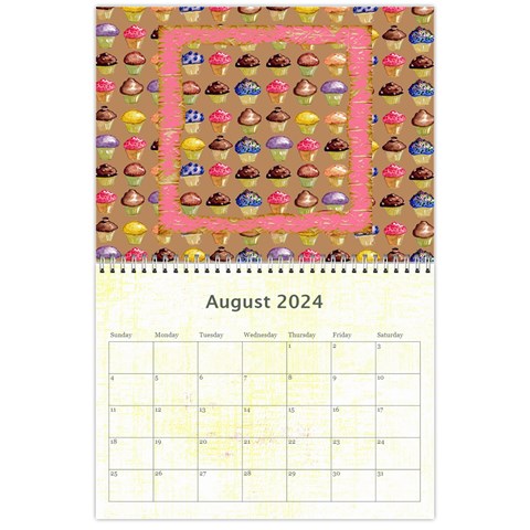 Cupcake Lemon Frosting 2024 Calendar By Catvinnat Aug 2024