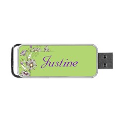 Floral USB Flash (2 sided) - Portable USB Flash (Two Sides)