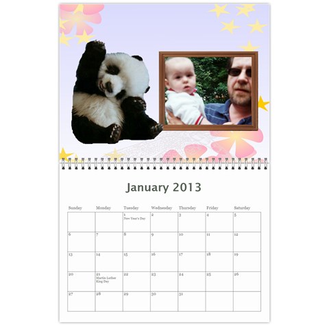 Animal Calendar By Maryanne Jan 2013