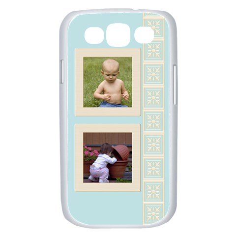 Ivory And Blue Samsung Galaxy S Iii Case (white) By Deborah Front