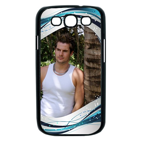 Blue Wave Samsung Galaxy S Iii Case (black) By Deborah Front