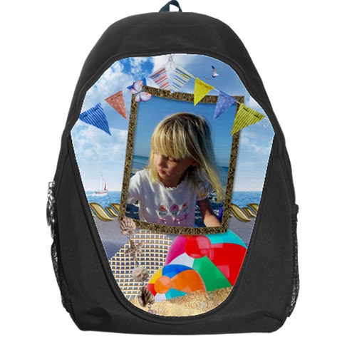 Beach Backpack Bag By Deborah Front