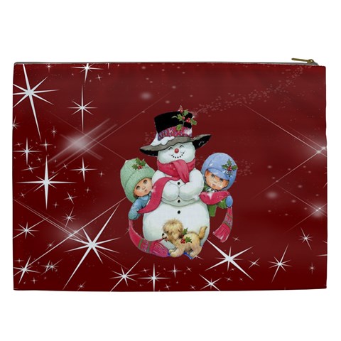 Christmas Collection Cosmetic Bag (xxl) By Picklestar Scraps Back