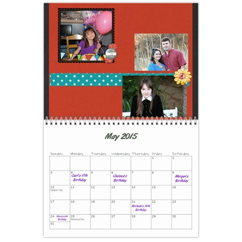Aj Calendar By Marisa Russo May 2015