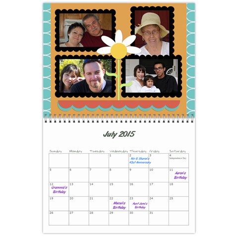 Aj Calendar By Marisa Russo Jul 2015