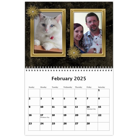 Marble 11x8 5 Wall Calendar By Deborah Feb 2024