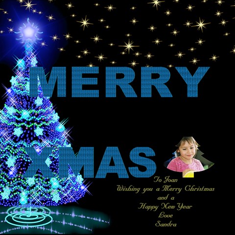 My Merry Christmas 3d Card By Deborah Inside