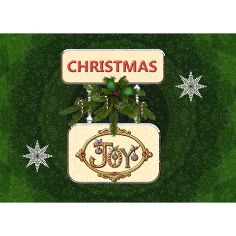 Christmas 7x5 3d Card By Lil Front