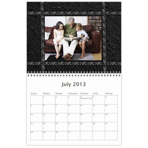 Black Elegance Custom Photo Calendar By Angela Jul 2013