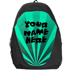 Bright Aqua Personalized Name Backpack Rucksack - Backpack Bag