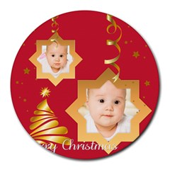 xmas - Collage Round Mousepad