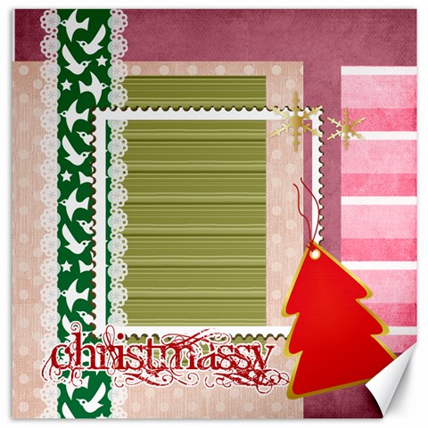 Merry Christmas By Clince 11.4 x11.56  Canvas - 17