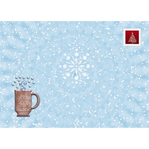 White Christmas 7x5 3d Card By Lil Back