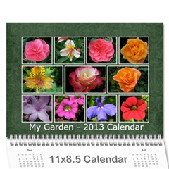 Damask calendar for 2013 - Wall Calendar 11  x 8.5  (12-Months)