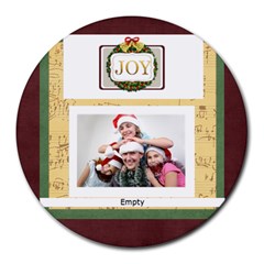 xmas - Collage Round Mousepad