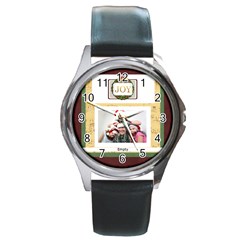 xmas - Round Metal Watch