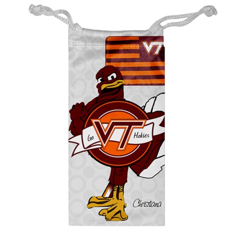 Jewelry Watch Bag Go Hokies By Pat Kirby Front