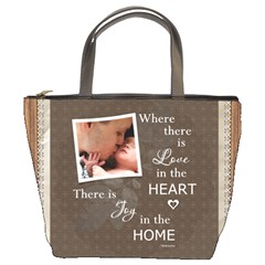 Love in Home Bucket Bag