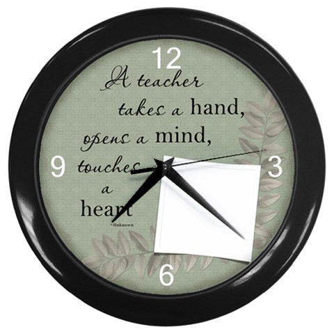 Teacher Wall Clock By Lil Front
