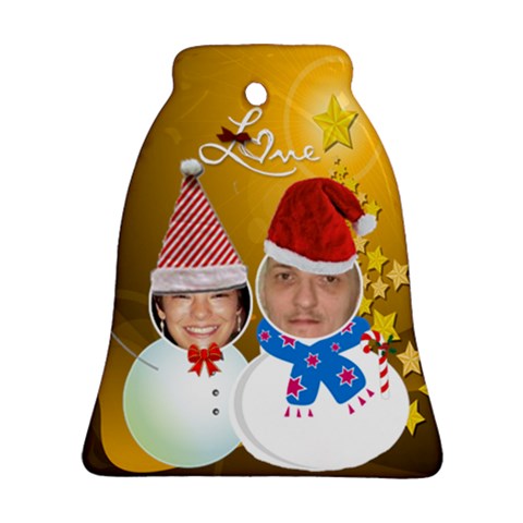 Our First Christmas Bell Ornament (2 Sides) By Kim Blair Back