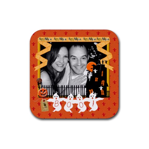 Boo!  Halloween Coaster By Claire Mcallen Front