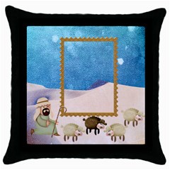 Shepherds  Throw Pillow - Throw Pillow Case (Black)