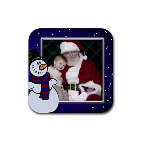Snowman Christmas Coaster By Deborah Front