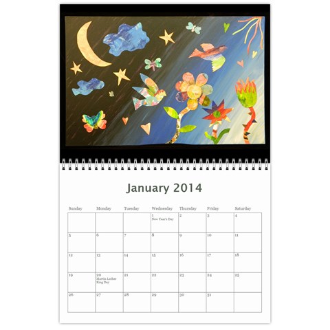 2013 Calendar By Rebecca Allen Jan 2014