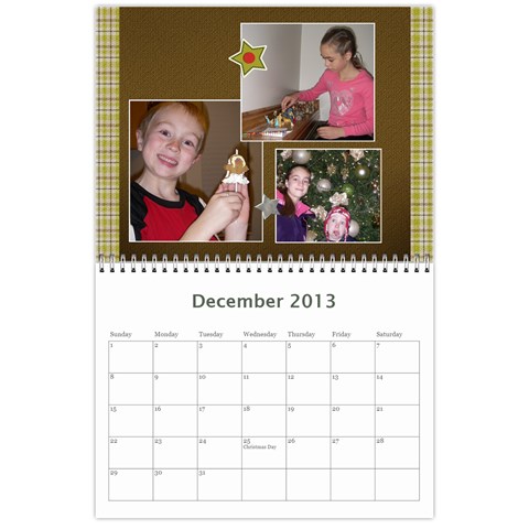 2013 Calendar Darren By Derolene Dec 2013