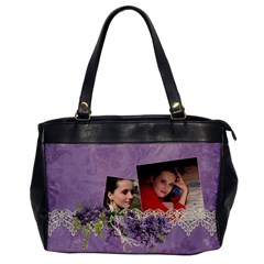 Lavender Dream - Oversize Office Handbag (One Side) 