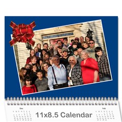xmas calendar 2o12 - Wall Calendar 11  x 8.5  (12-Months)