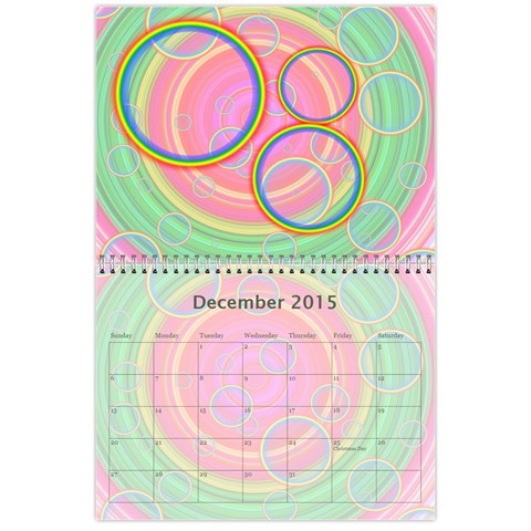 Colorful Calendar 2015 By Galya Dec 2015