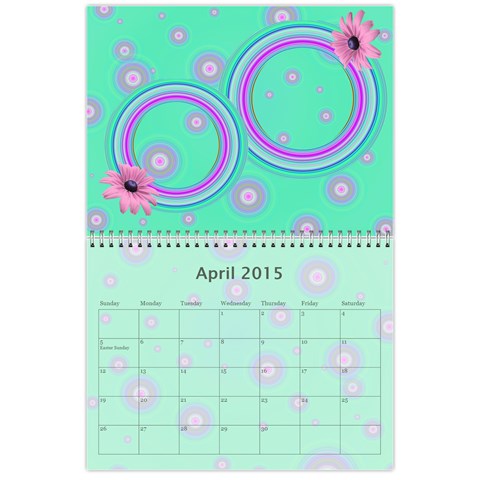 Colorful Calendar 2015 By Galya Apr 2015