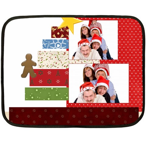 Merry Christmas By Betty 35 x27  Blanket Back