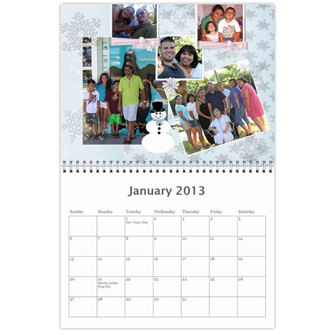 Calendar 2013 By Karen Betancourt Jan 2013
