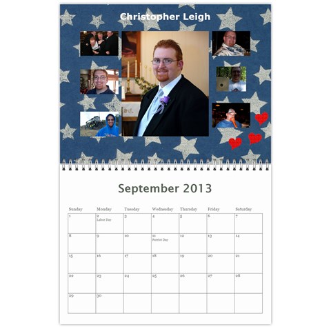 Pats Calander By Tracy Sep 2013