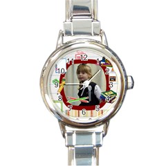 kinder watch - Round Italian Charm Watch
