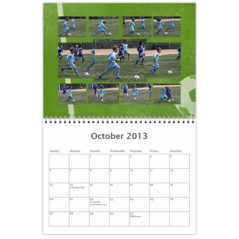 2013 Calendar By Bridget Oct 2013
