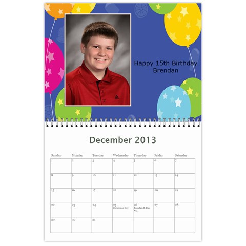 2013 Calendar By Bridget Dec 2013