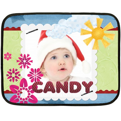 Candy By Jo Jo 35 x27  Blanket Front