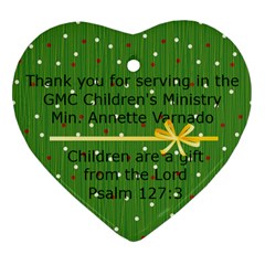 heart children min annette varnado - Ornament (Heart)