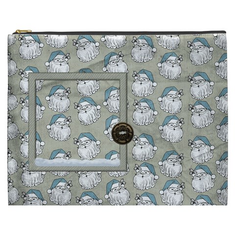 Beary Frosty Xxxl Cosmetic Bag 1 By Lisa Minor Front