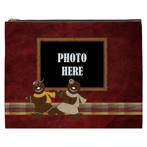 Gingy Holiday Xxxl Cosmetic Bag 1 By Lisa Minor Front